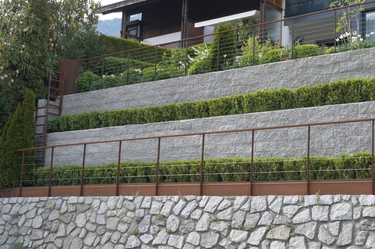 Ringhiera in acciaio corten